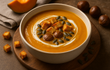 Kestaneli Balkabağı Çorbası Tarifi (Sonbahara Özel)