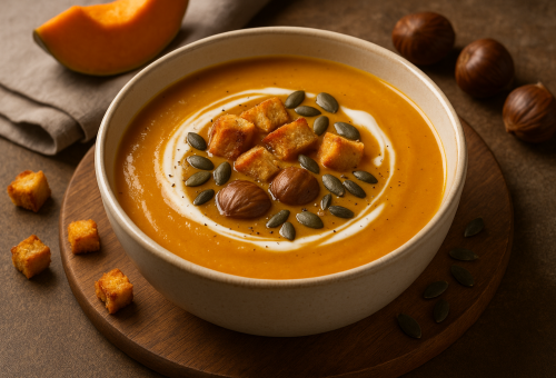 Kestaneli Balkabağı Çorbası Tarifi (Sonbahara Özel)